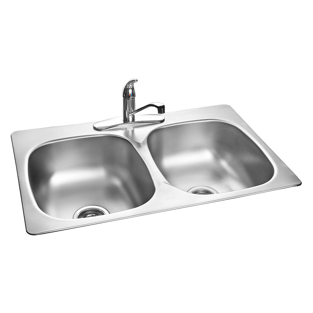 Kindred Stainless Steel Double Kitchen Sink The Home Depot Canada