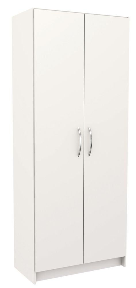 AkadaHOME 5Shelf Laminate Storage In White The Home Depot Canada