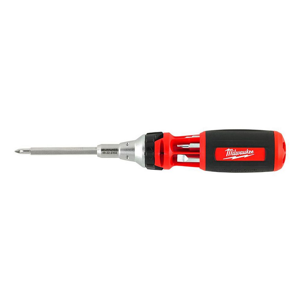 Milwaukee Tool 10 In 1 Square Drive Ratcheting Multi Bit Driver with
