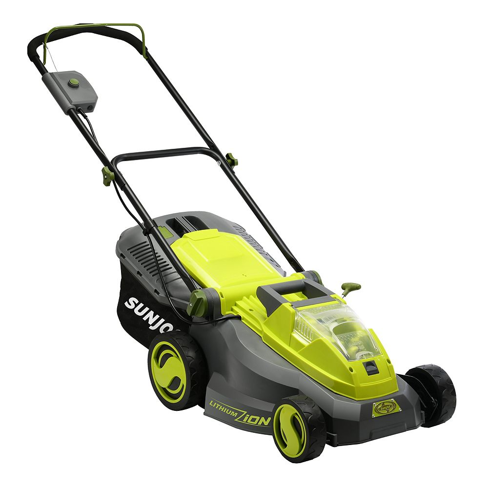 Sun Joe iON16LM 16inch 40V Cordless Battery Push Mower with Brushless