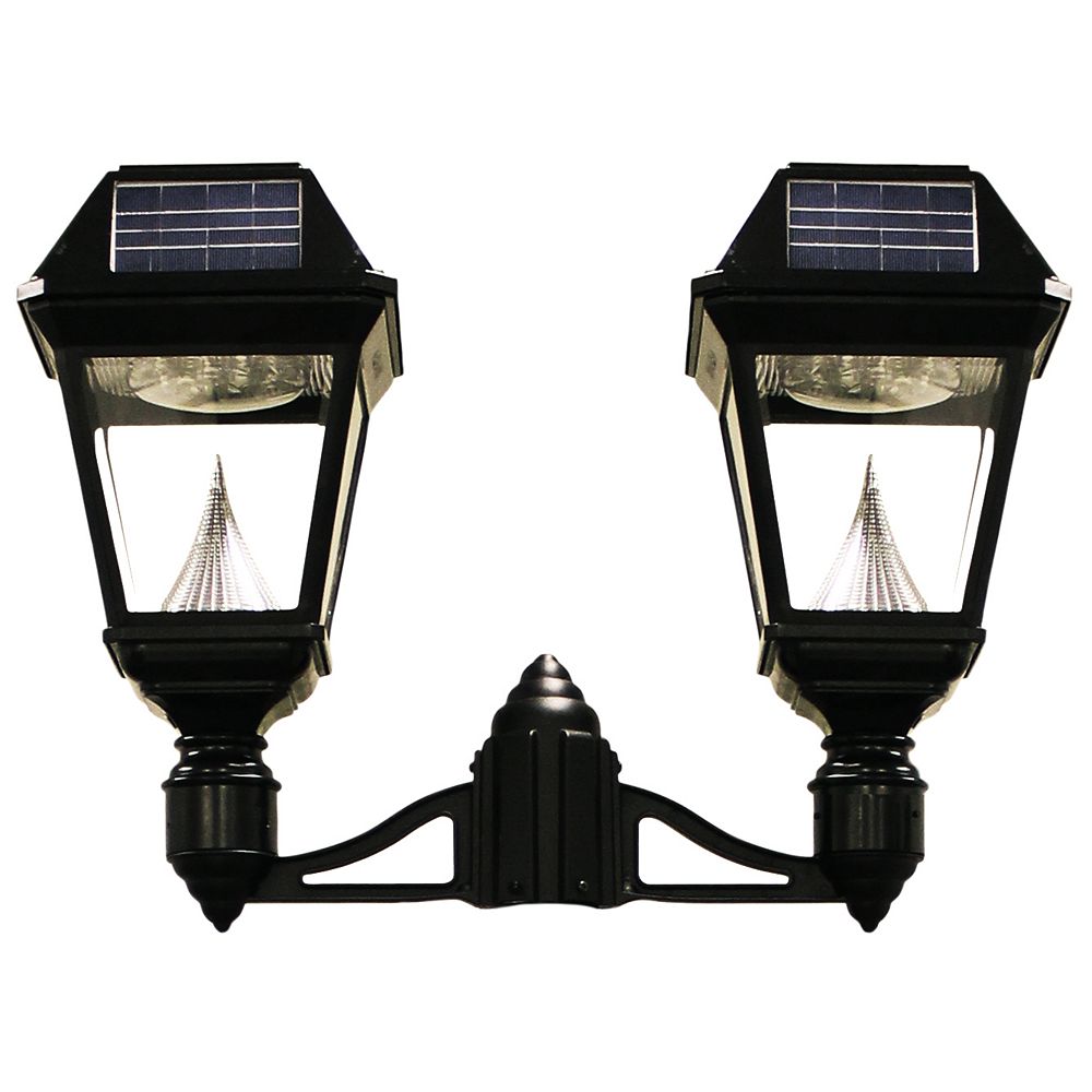 Gama Sonic Imperial II Solar LED Post-Mount Light Fixture - 2 Lamp