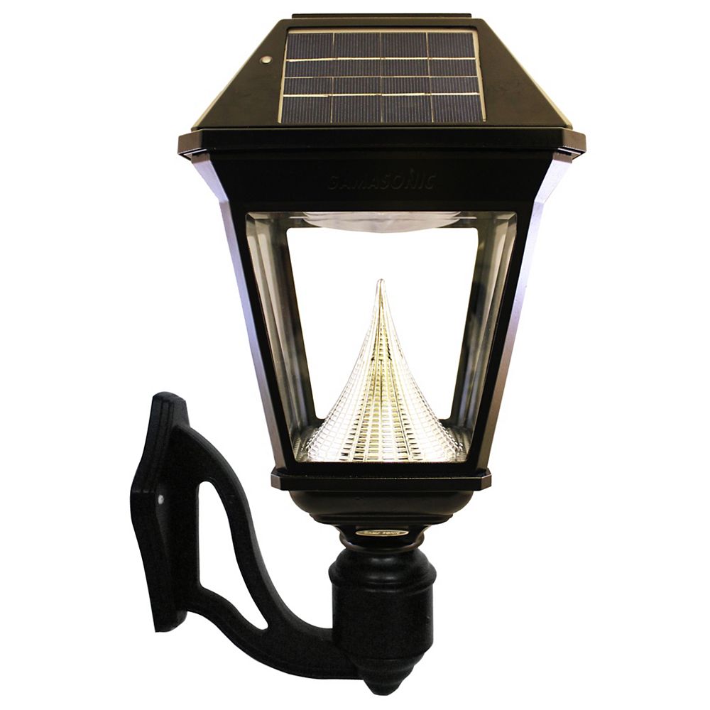 Gama Sonic Imperial II Solar Wall-Mount LED Light Fixture | The Home ...