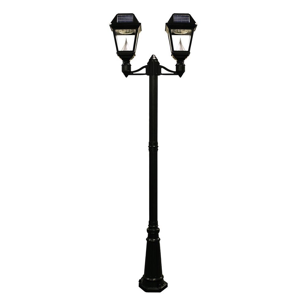 gama sonic solar lamp post installation