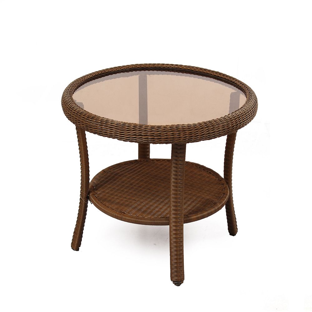 Hampton Bay Spring Haven Round Side Table The Home Depot Canada
