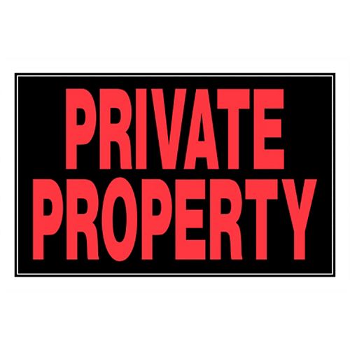 8 x 12-inch Private Property Sign - 1pc