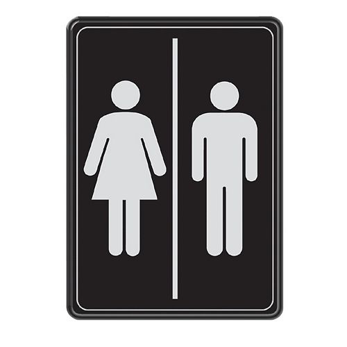 5 x 7-inch Washroom Sign - 1pc