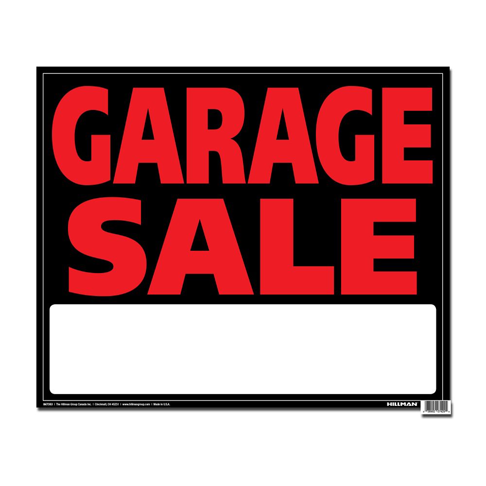 Hillman 19 X 24 Inch Garage Sale Sign 1pc The Home Depot Canada   P 1000813061 