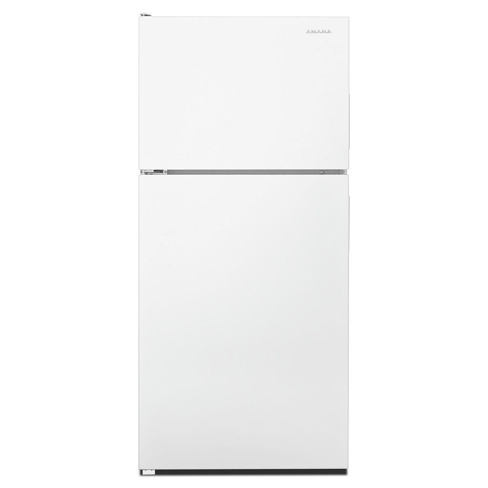 Amana 30-inch W 18 cu.ft. Top Freezer Refrigerator in White | The Home ...