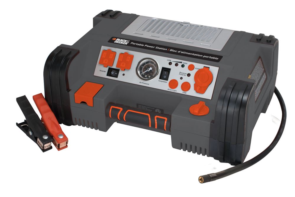 black and decker portable power station jump start