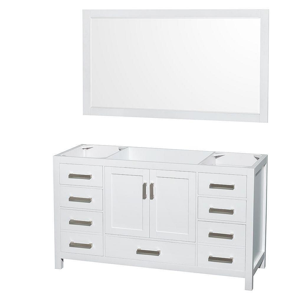 Wyndham Collection Sheffield 59 Inch Vanity Cabinet With 58 Inch Wyndham Collection Sheffield 59 Inch Vanity Cabinet With 58 Inch