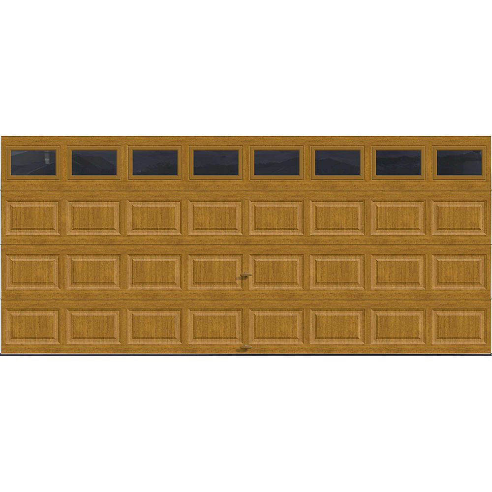 Clopay Premium Series 16 ft. x 7 ft. Intellicore Insulated UltraGrain