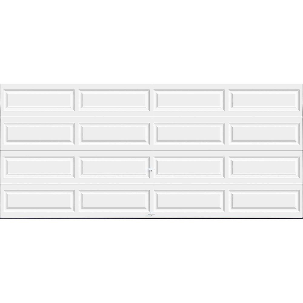 Clopay Premium Series 16 Ft X 7 Ft 18 4 R Value Intellicore Insulated Solid White Garage The Home Depot Canada Clopay Premium Series 16 Ft X 7 Ft 18 4 R Value Intellicore Insulated Solid White Garage The Home Depot Canada