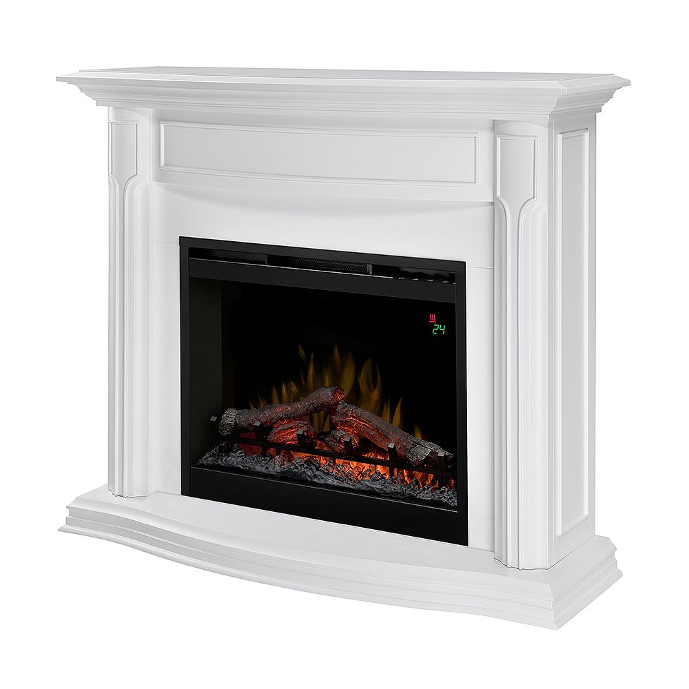 Dimplex 26inch Gwendolyn Electric Fireplace in White The Home Depot
