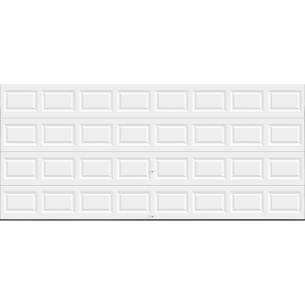 Clopay Value Series 16 ft. x 7 ft. NonInsulated Solid White Garage