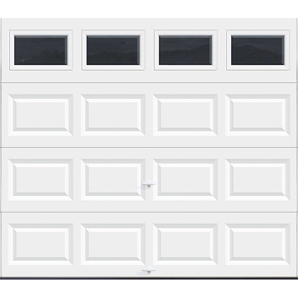 Clopay Value Series 8 Ft X 7 Ft Non Insulated White Garage Door With Plain Windows The Home Depot Canada [ 1000 x 1000 Pixel ]
