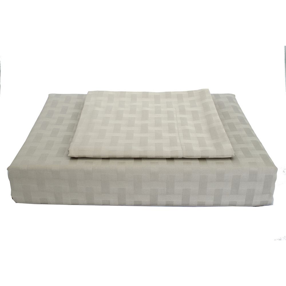 Maholi 400TC Bamboo Duvet Cover Set, Grey, Queen The Home Depot Canada