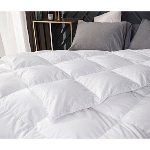 233TC White Down Proof 100% Cotton Shell Goose Feather Fill King Duvet