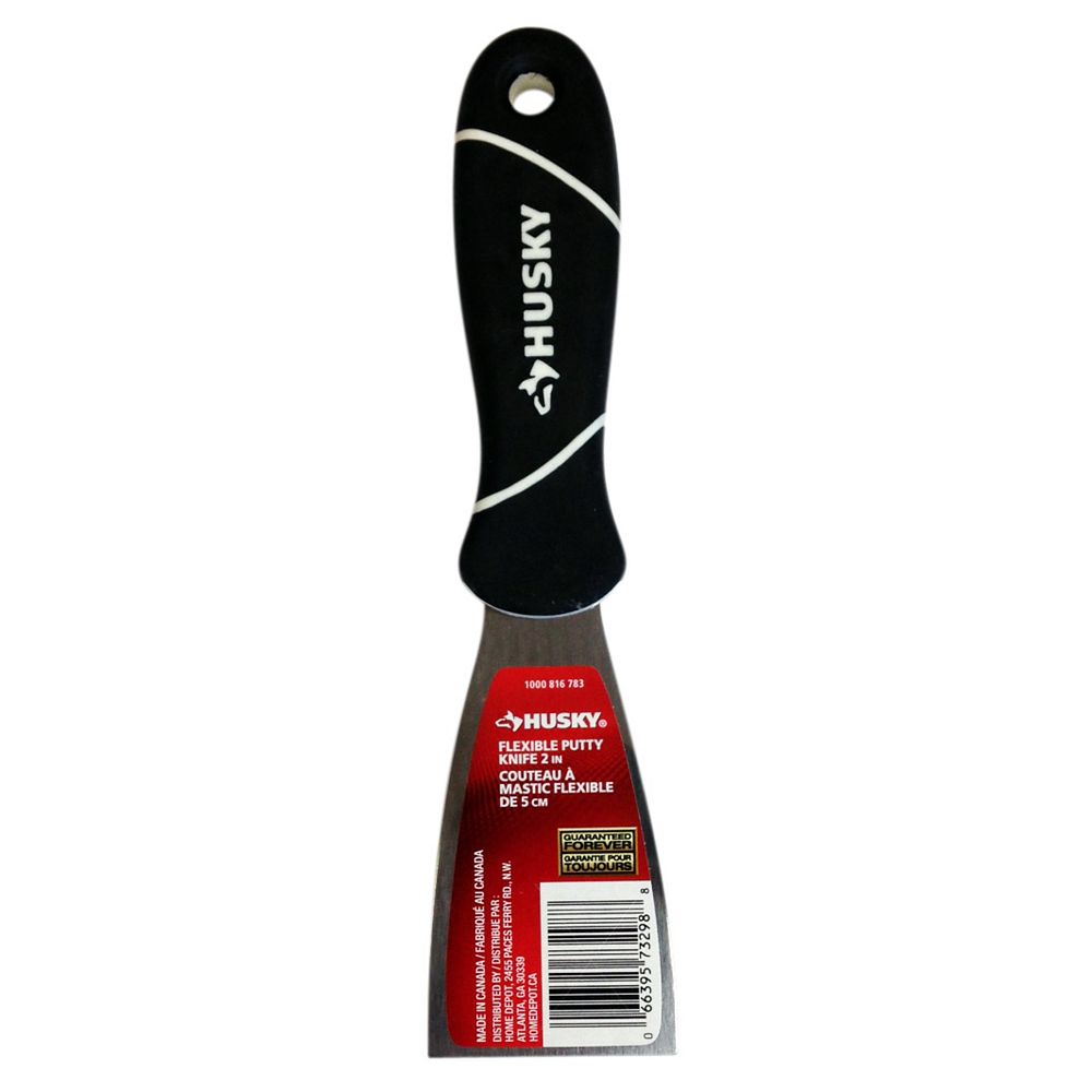 Husky 2 Inch Flex Putty Knife,Carbon Bld The Home Depot Canada
