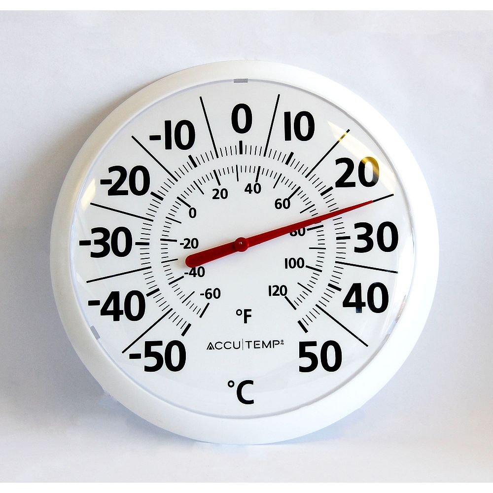 Accutemp 13 Inch Outdoor Thermometer The Home Depot Canada Accutemp 13 Inch Outdoor Thermometer, Large Outdoor Thermometer