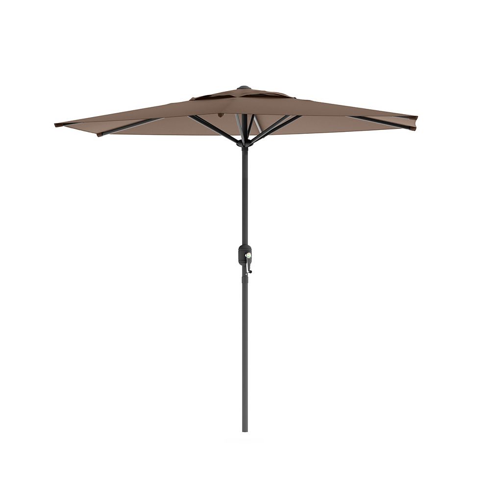Corliving Patio Umbrella In Sandy Brown The Home Depot Canada