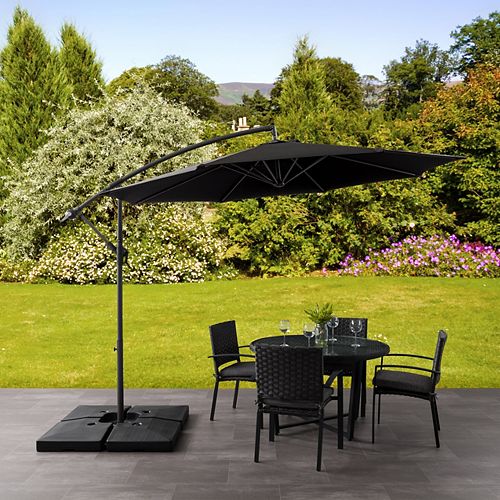 Black Patio Umbrellas Patio Umbrellas & Accessories The Home Depot Canada