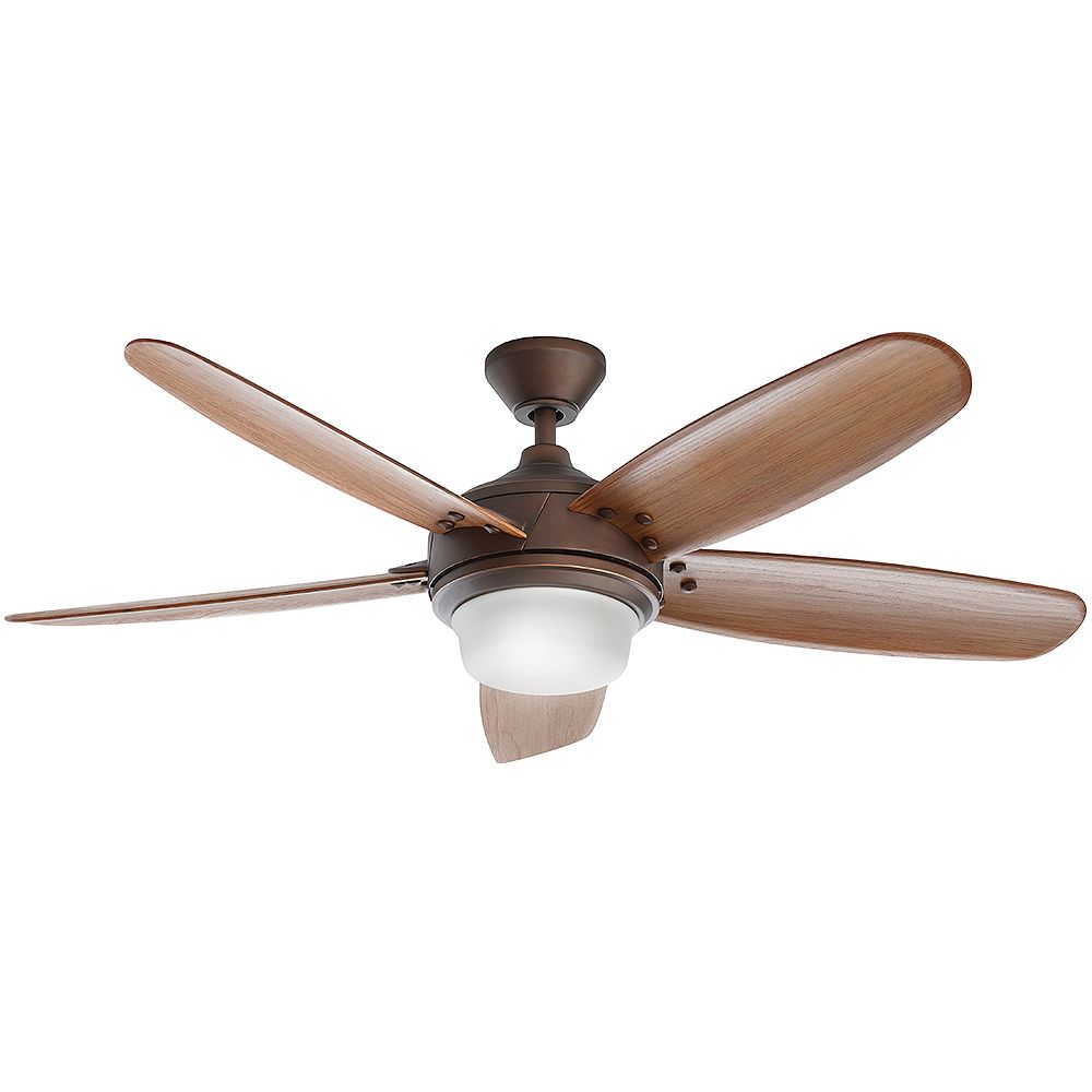 Home Decorators Collection Breezemore 56 Inch Led Brushed Nickel Ceiling Fan With Light Ki The Home Depot Canada
