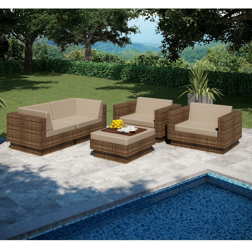 Sonax Park Terrace 5Piece Patio Sofa Set The Home Depot Canada