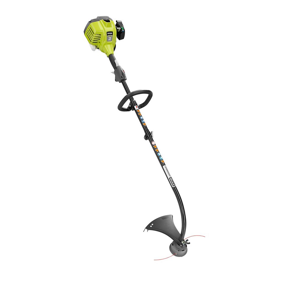 RYOBI 25cc Gas Powered 2Cycle Curved Shaft Trimmer The Home Depot Canada