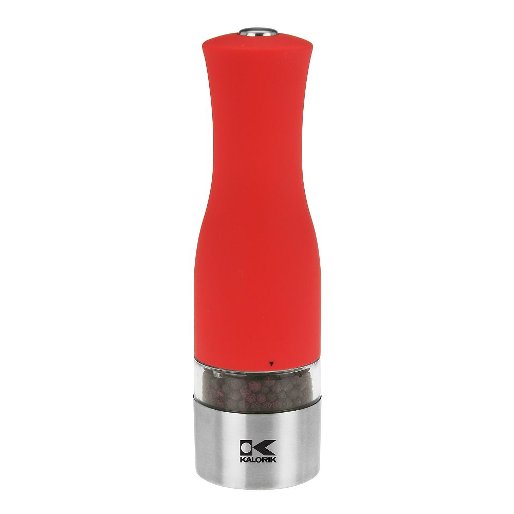 Kalorik Kolor Stainless Steel and Red Pepper or Salt Grinder The Home