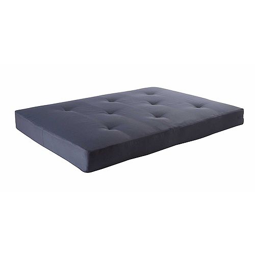 54-inch x 75-inch 8-inch Futon Mattress in Navy Blue