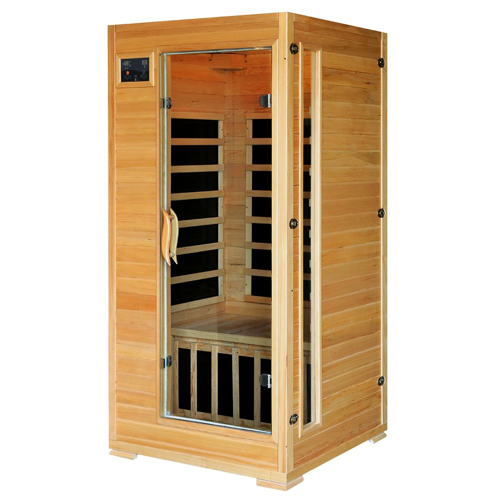 Radiant 1-2-Person Hemlock Infrared Sauna With 4 Carbon Heaters | The ...