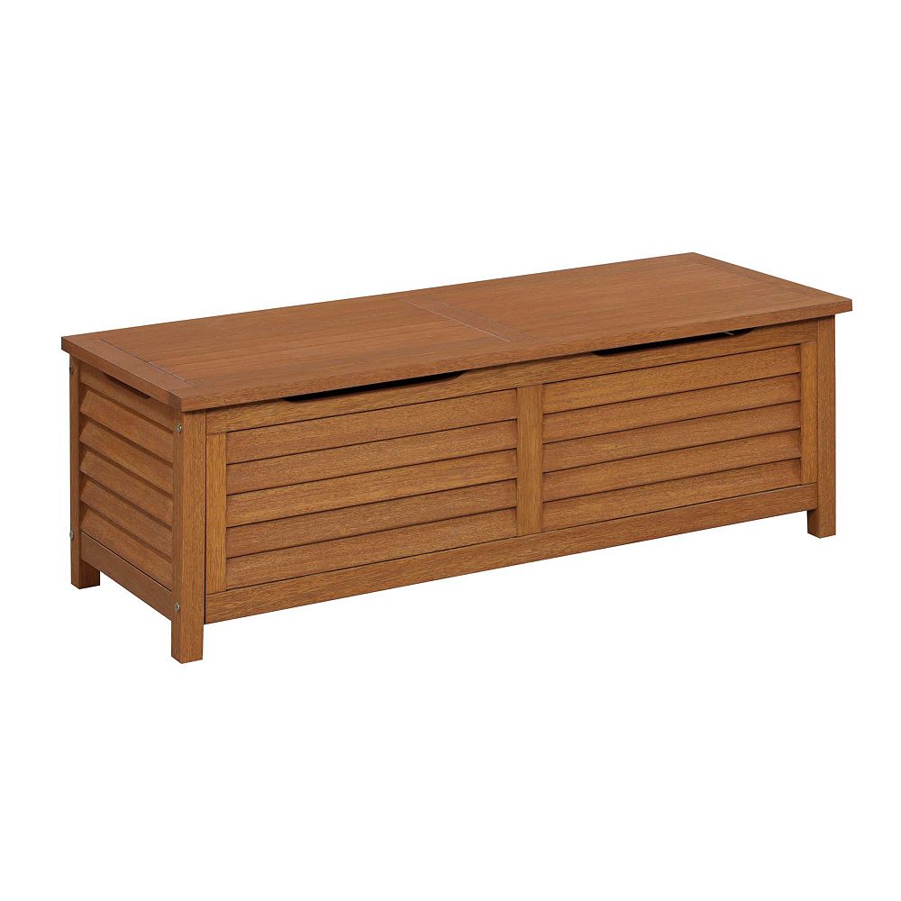 Montego Bay Shorea 1.4 cu. ft. Wood Deck Box The Home Depot Canada