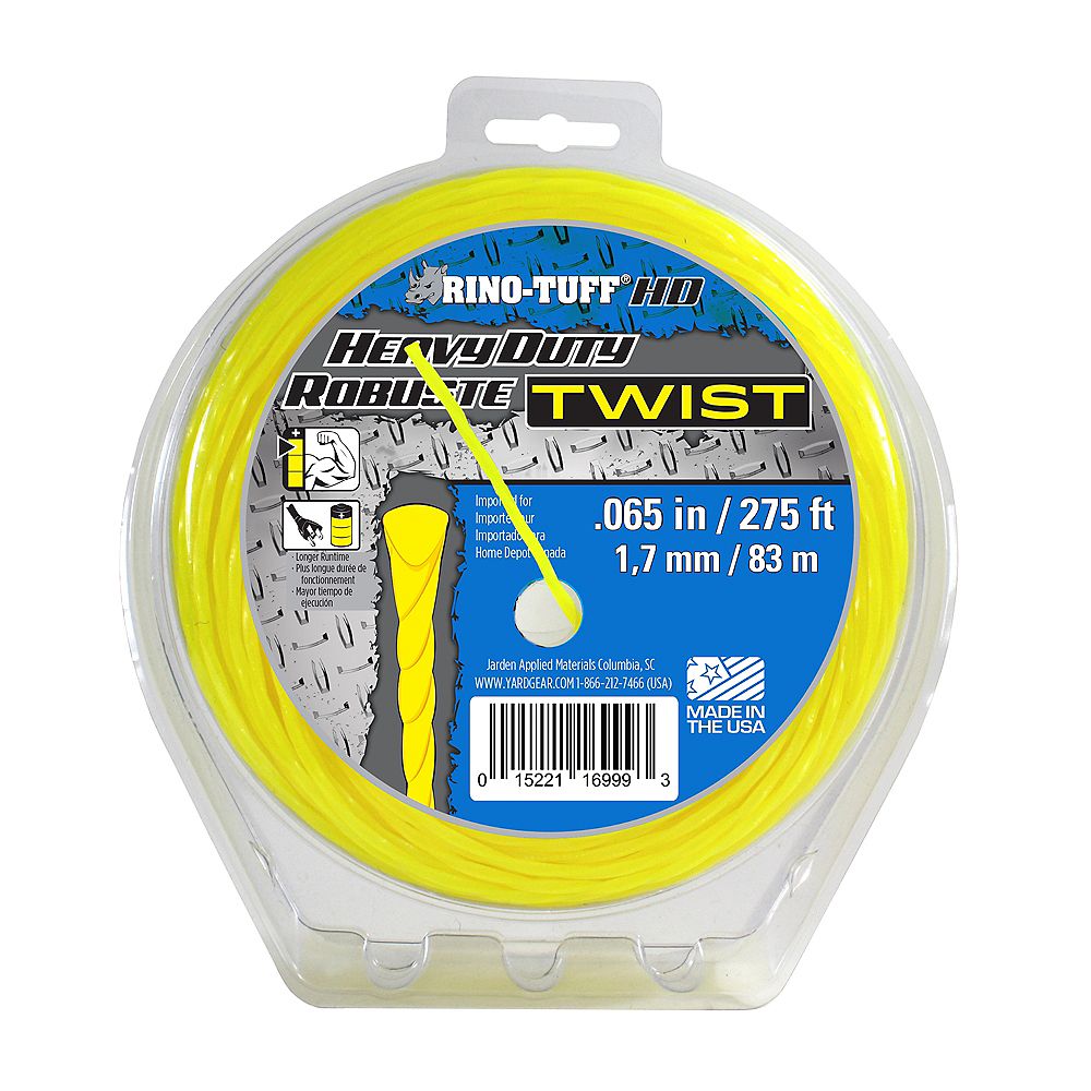 RinoTuff Universal .065inch x 275 ft. Heavy Duty Twist Trimmer Line
