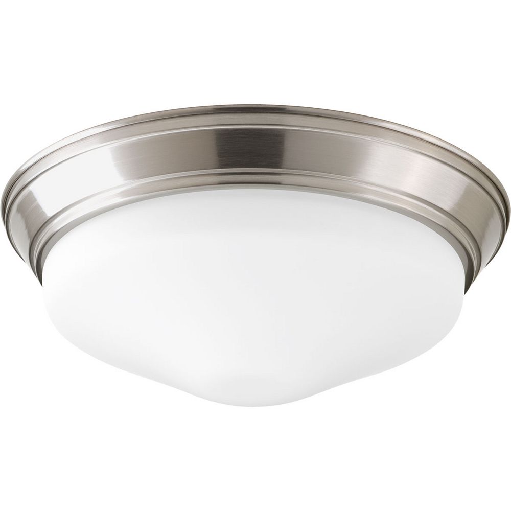 Progress Lighting Progress LED 17W 1-Light Brushed Nickel Flushmount ...