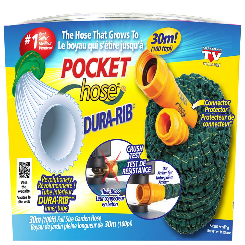 Pocket Hose Pocket Hose DuraRib 10pi Home Depot Canada