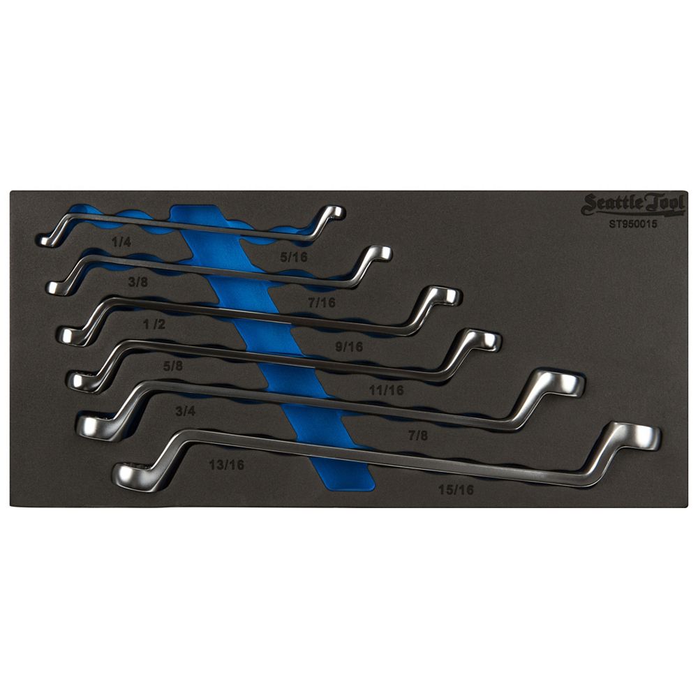Seattle Tool 75 Degree offset BoxEnd Wrench SetSAE (6Piece) The