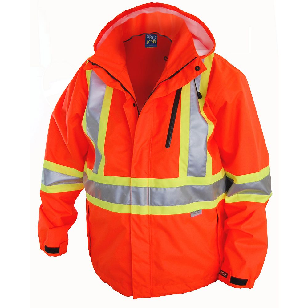 Projob Swedish Workwear CSA High Visibility Wind and Waterproof Rain ...