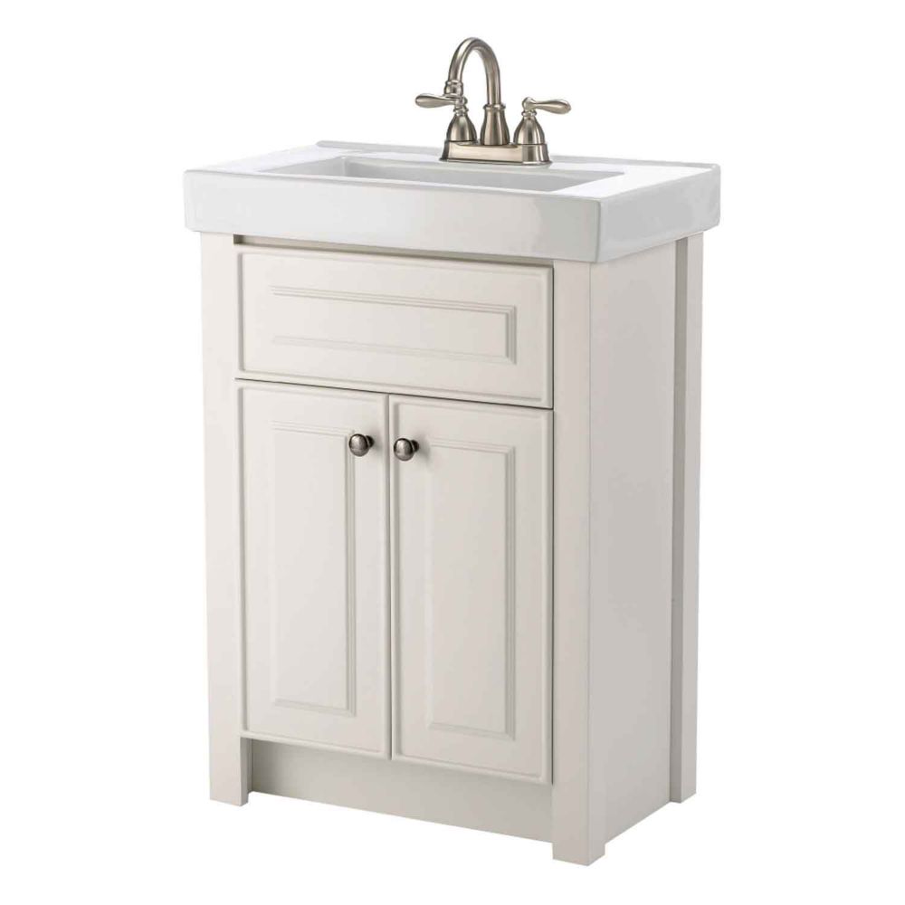 Magick Woods Keystone 24 Inch W 2 Door Freestanding Vanity In White   P 1000822344 