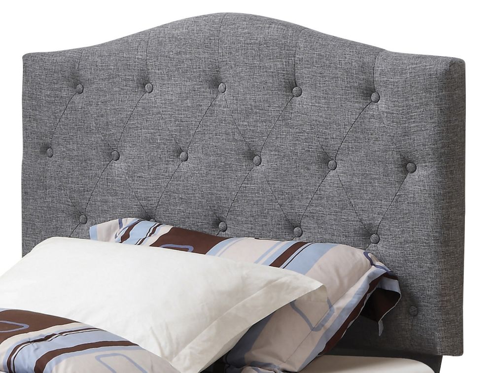 Worldwide Homefurnishings Inc. Grace 39 Inch Twin Headboard Only-Grey ...