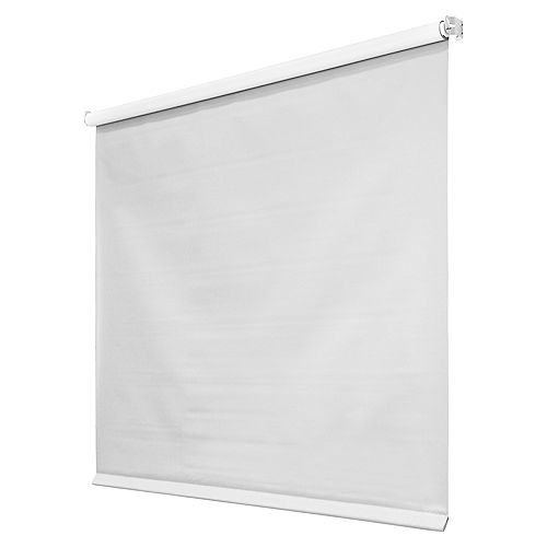 Hampton Bay 73 in x 78in 4mil White Vinyl Roller Shades