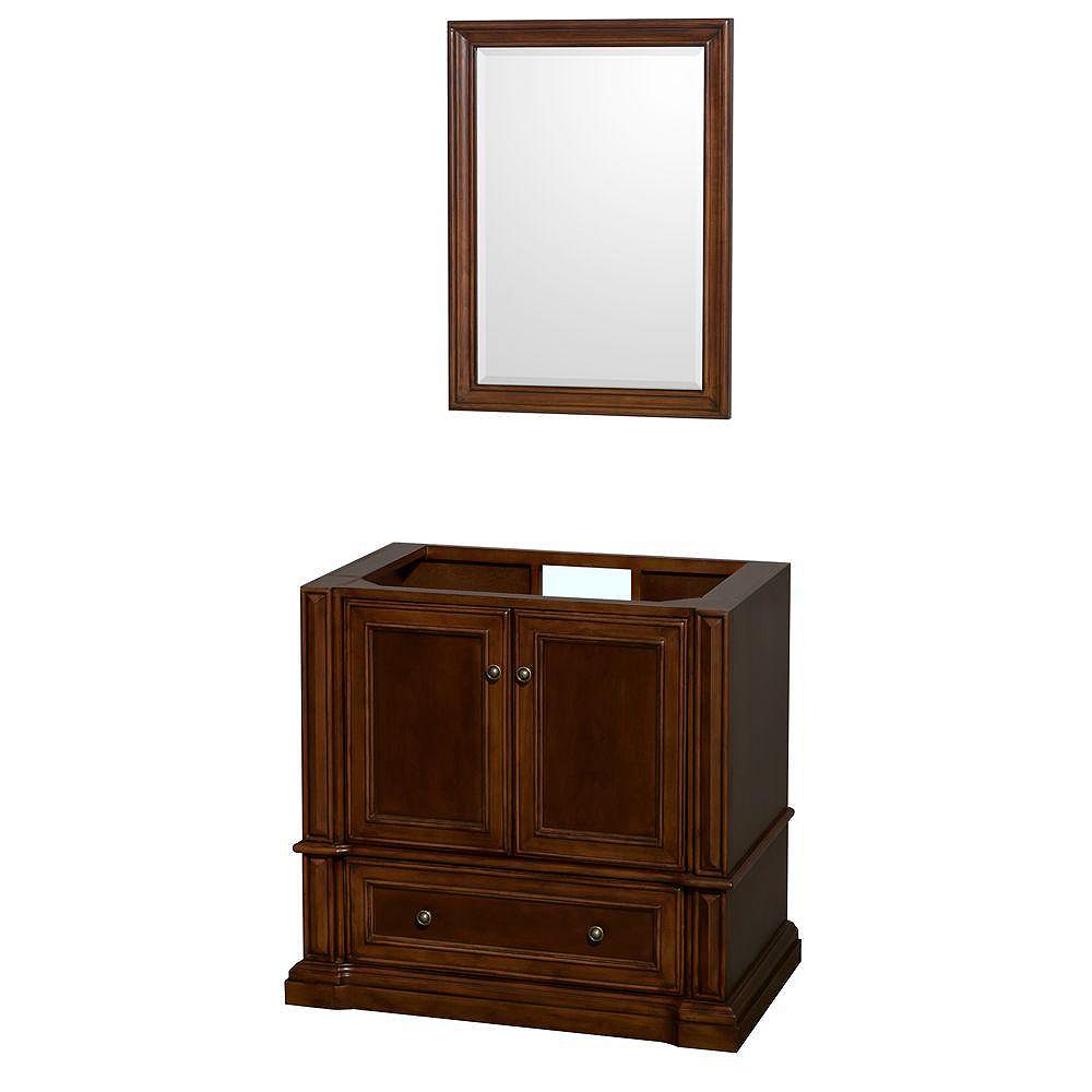 Wyndham Collection Rochester 36Inch Vanity with Mirror in