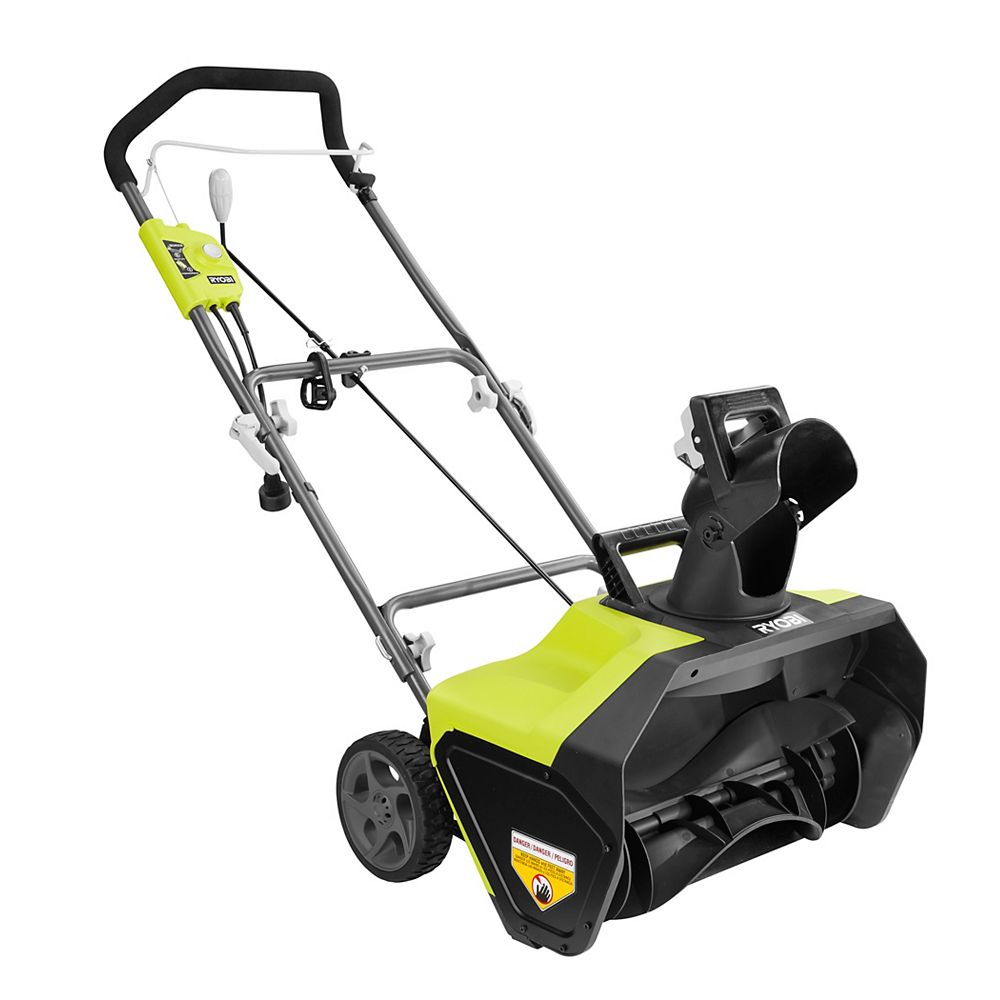 RYOBI 20inch 13Amp Electric Snow Blower The Home Depot Canada