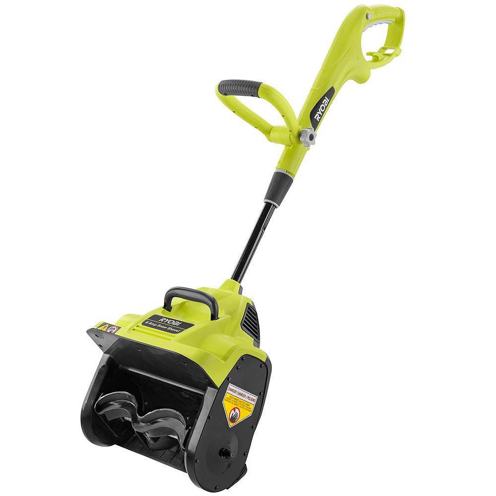 RYOBI 12Inch 8Amp Corded Electric Snow Blower Shovel The Home Depot