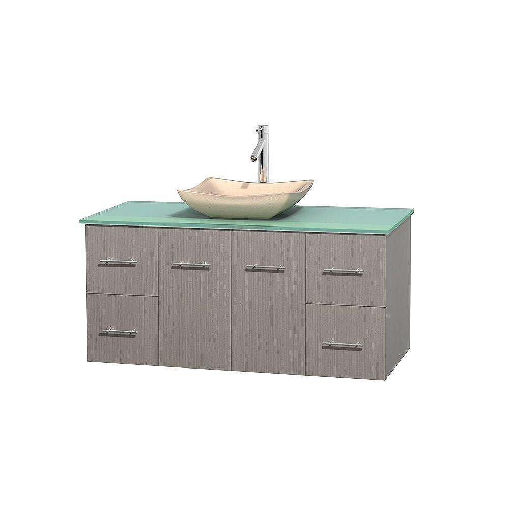 Wyndham Collection Centra 48-inch W 4-Drawer 2-Door Wall Mounted Vanity ...