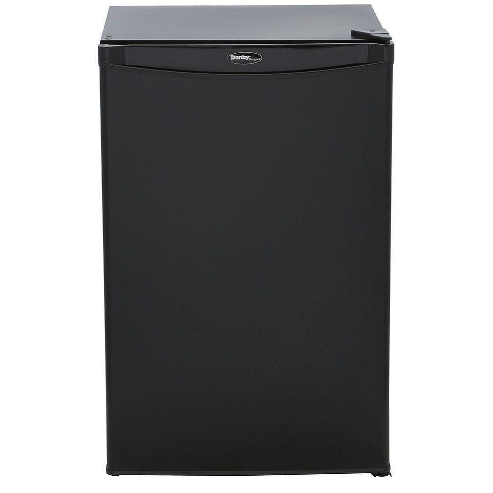 Danby Designer 4 4 Cu Ft Compact Refrigerator In Black The Home Depot Canada