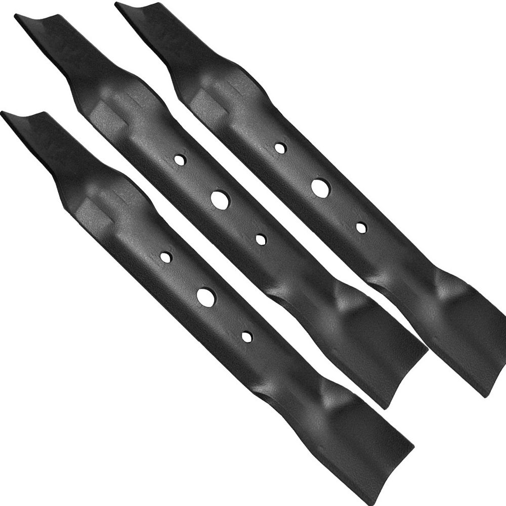 Laser 48inch Cut Width Mulching Lawn Mower Blades to Replace John Deere GX20250 (3Pack) The