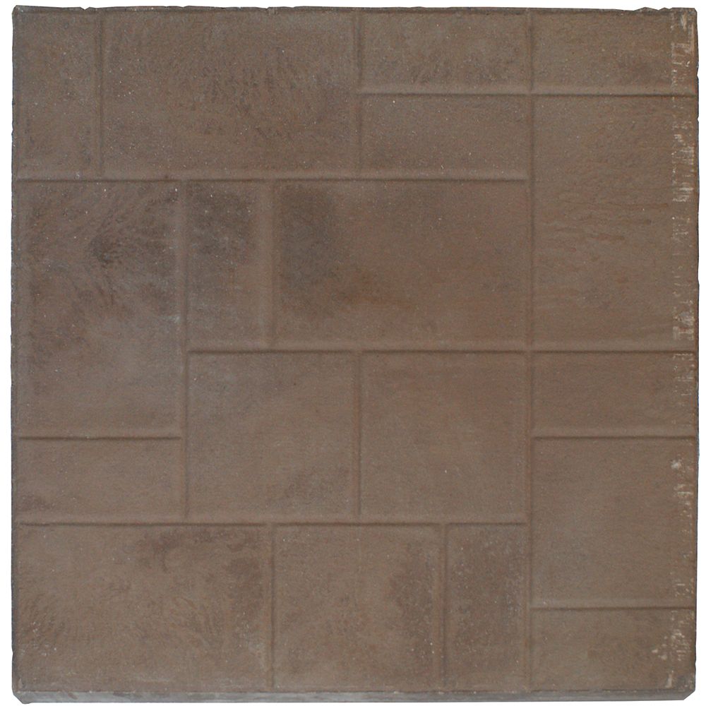 Cindercrete Patio Slab 24x24 Random Face Brown The Home Depot Canada