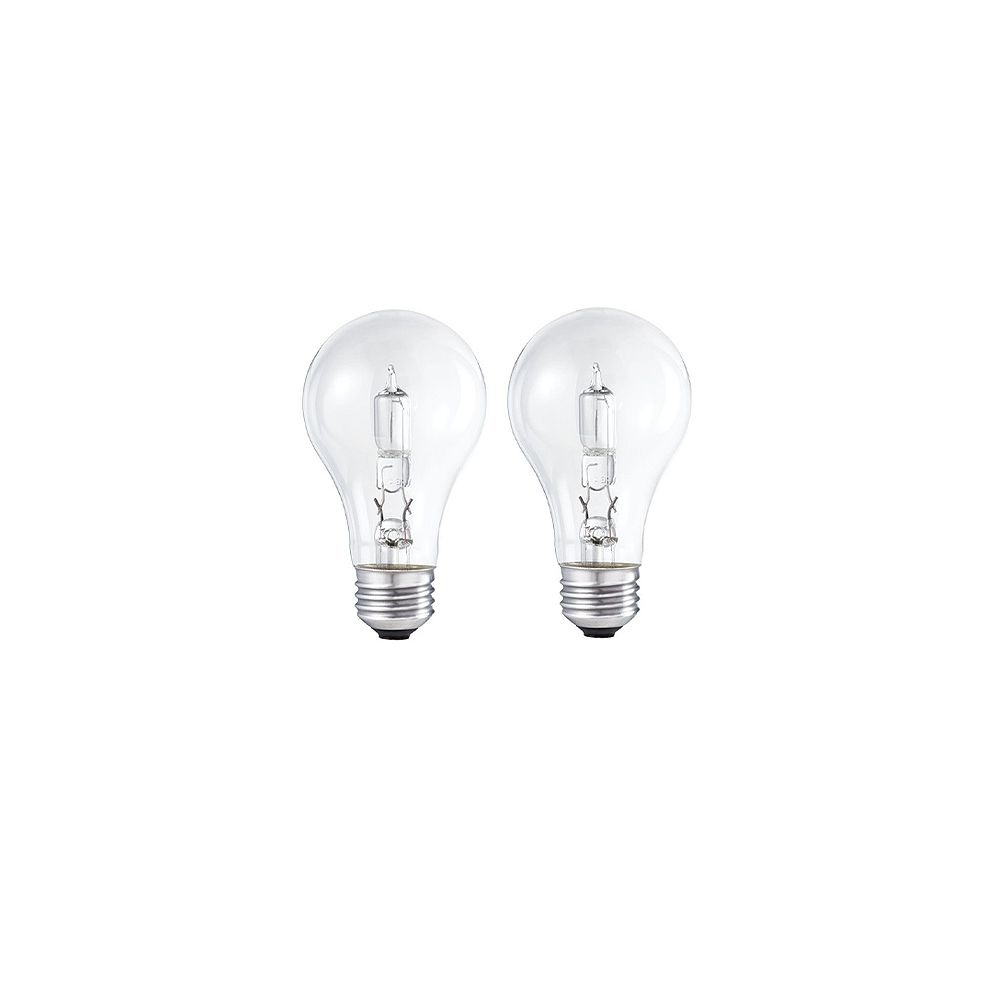 Philips 60W Halogen A19 Clear Light Bulb (2Pack) The Home Depot Canada
