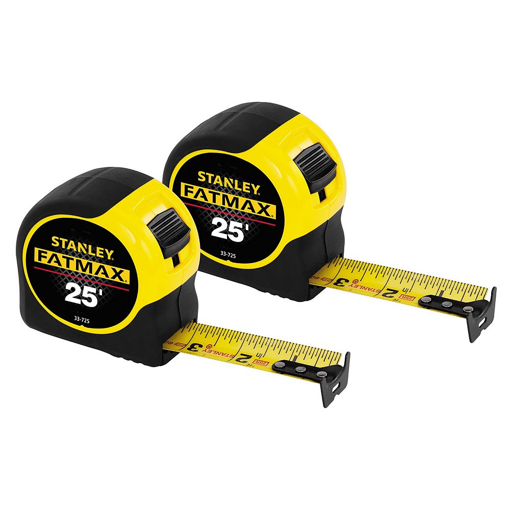 STANLEY FATMAX FATMAX 25 ft. Tape Measure (2Pack) The Home Depot Canada
