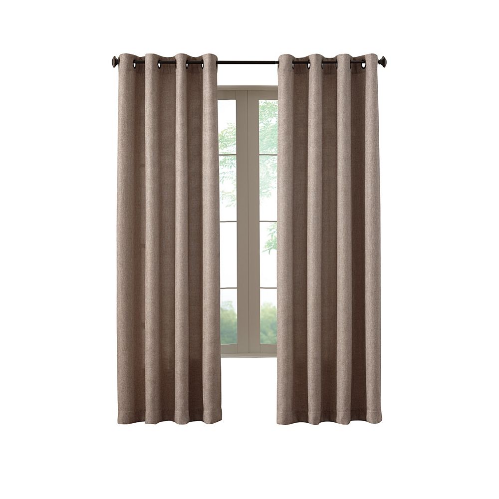 Home Decorators Collection Oatmeal Poly/Cotton Basket weave Curtain